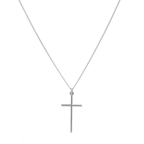 Łańcuszek męski z krzyżem 50 cm (C22/MEN/30AG)