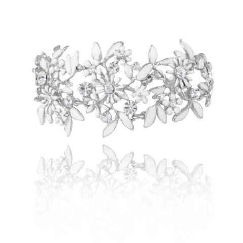 Bransoletka kwiatuszki z kolekcji Wedding Dream (B8157AG/BIEL) Bransoletka kwiatuszki z kolekcji Wedding Dream (B8157AG/BIEL)