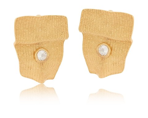 Kolczyki gniecione z białymi kryształkami Preciosa z kolekcji Vintage (P24/WIN/30/1AU) Kolczyki gniecione z białymi kryształkami Preciosa z kolekcji Vintage (P24/WIN/30/1AU)