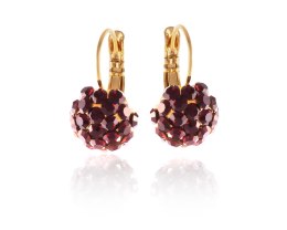 Kolczyki z kryształkami Preciosa (P8126AU-RUBY)