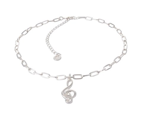 Naszyjnik klucz wiolinowy z kolekcji Basic Chain Aria Martelle długość 50 cm (C24/NUT/01/1AG) Naszyjnik klucz wiolinowy z kolekcji Basic Chain Aria Martelle długość 50 cm (C24/NUT/01/1AG)