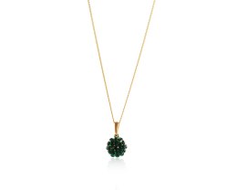 Naszyjnik z kryształkami Preciosa (C8126AU-EMERALD)
