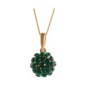 Naszyjnik z kryształkami Preciosa (C8126AU-EMERALD)