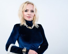 Naszyjnik z pereł z kwiatową ozdobą z kolekcji Vintage (C24/JES/03AU)