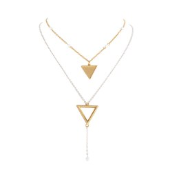 Warstwowy naszyjnik z agatami by Klaudia Nieścior (C25/KN/05AU-AG)