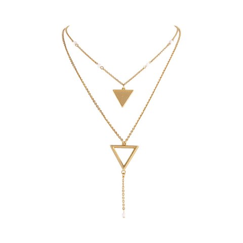 Warstwowy naszyjnik z agatami by Klaudia Nieścior (C25/KN/05AU)