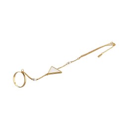 Bransoletka z agatami, z obrączką na palec by Klaudia Nieścior (B25/KN/05/1AU)