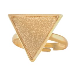 Trójkątny, regulowany pierścionek by Klaudia Nieścior (R25/KN/05AU)